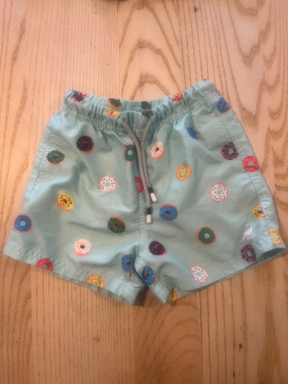 SURF CUZ Boys Donut Swim Trunks 4T Aqua Blue
